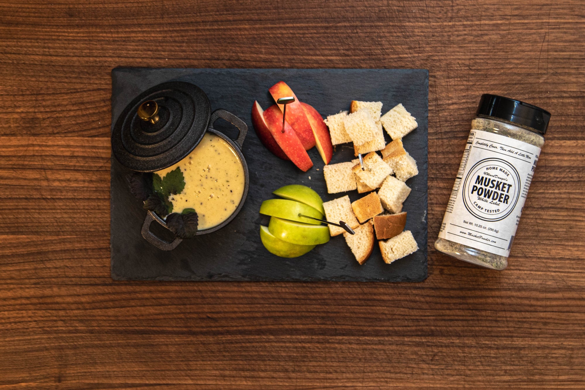 Beer Cheese Dip with White Label Musket Powder