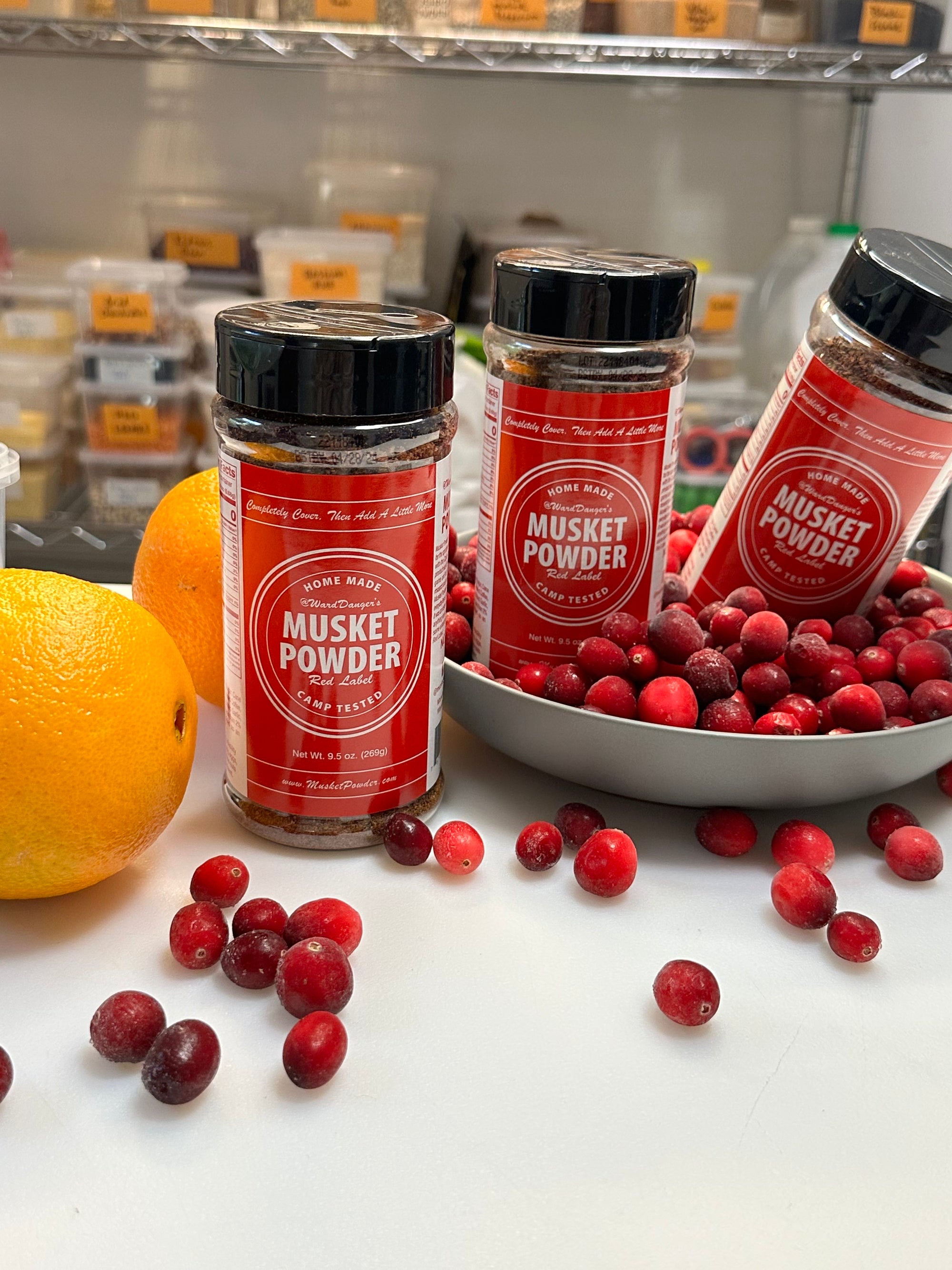 Sweet & Spicy Cranberry Sauce with Red Label Musket Powder Seasoning