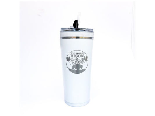 Big Horn Bison Branded 26 oz. Flex Travel Tumbler With Straw