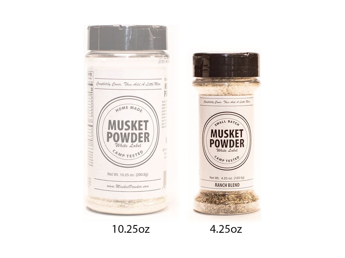 Musket Powder White Label