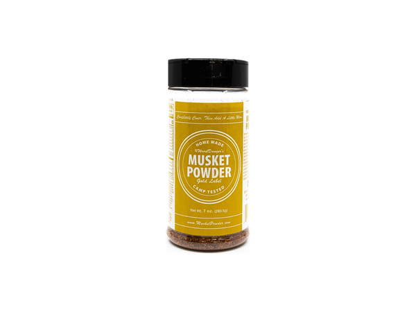 Musket Powder - Gold Label 7 oz. (Perfect on Pork and Chicken)