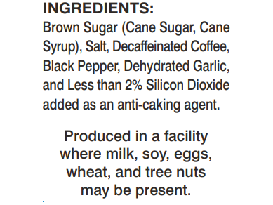 black label ingredients 