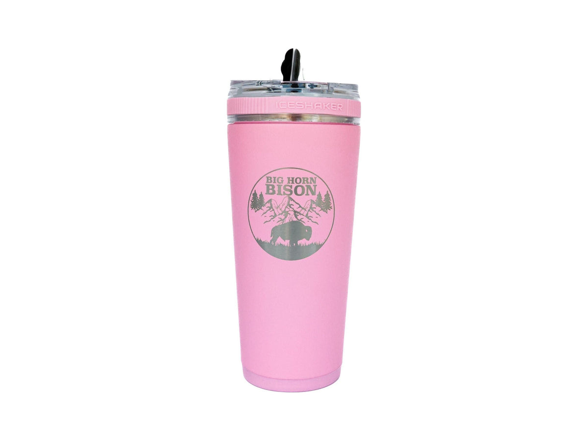 Big Horn Bison Branded 26 oz. Flex Travel Tumbler With Straw