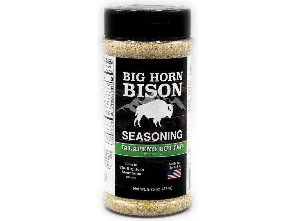 Big Horn Bison Jalapeño Butter Seasoning | Savory & Spicy Flavor Blend ...