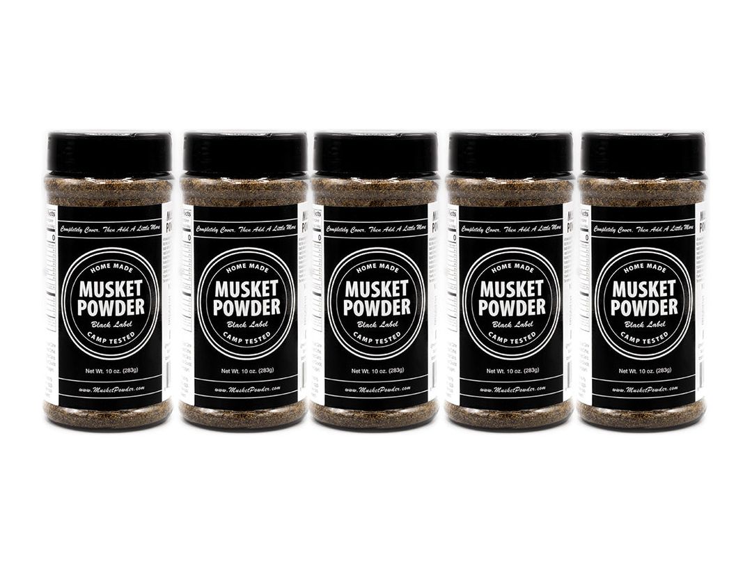 Musket Powder Black Label (Original) 5-Pack – Musket Powder Seasonings
