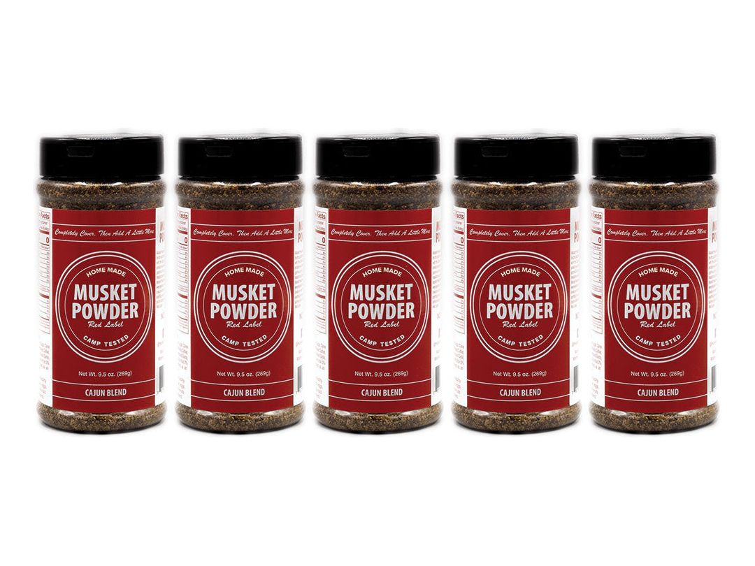 Musket Powder Red Label (Cajun) 5-Pack – Musket Powder Seasonings