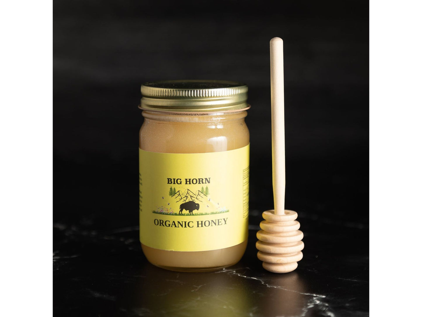 Big Horn Bison Raw Unpasteurized Honey - 16 oz