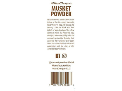 Musket Powder Brown Label