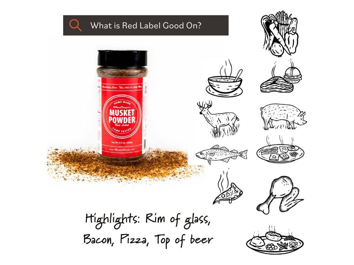 Musket Powder - Red Label 9.5 oz. (Rush of Spice w/Sweet After Taste)
